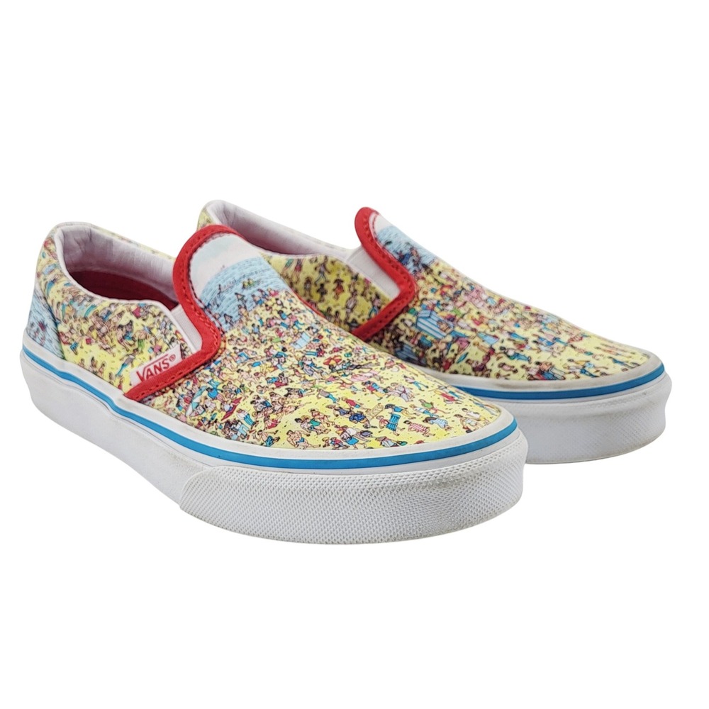 Vans Classic Slip-On Wheres Waldo Beach (Kids) - Size‎ 13
